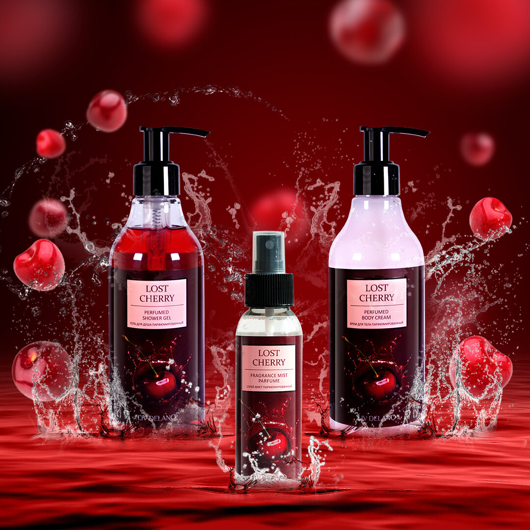 Крем для тела Liv Delano "Lost Cherry", парфюмированный, 250мл — фото 1