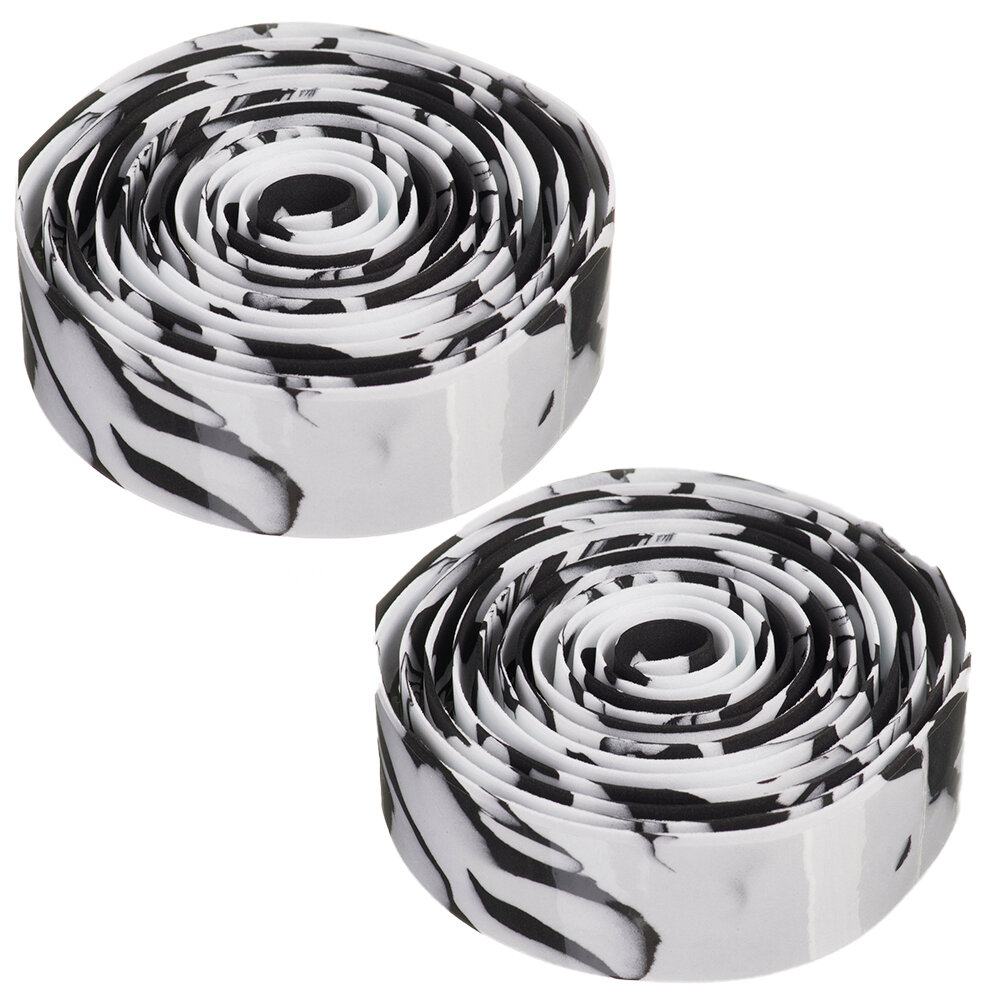 Лента на руль STG HL-GR28-2 белая/черная