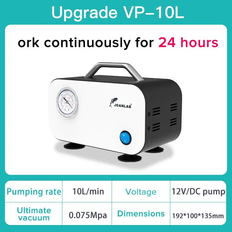 Лабораторный электрический вакуумный насос JOANLAB VP-10L, VP-10L, ЕС