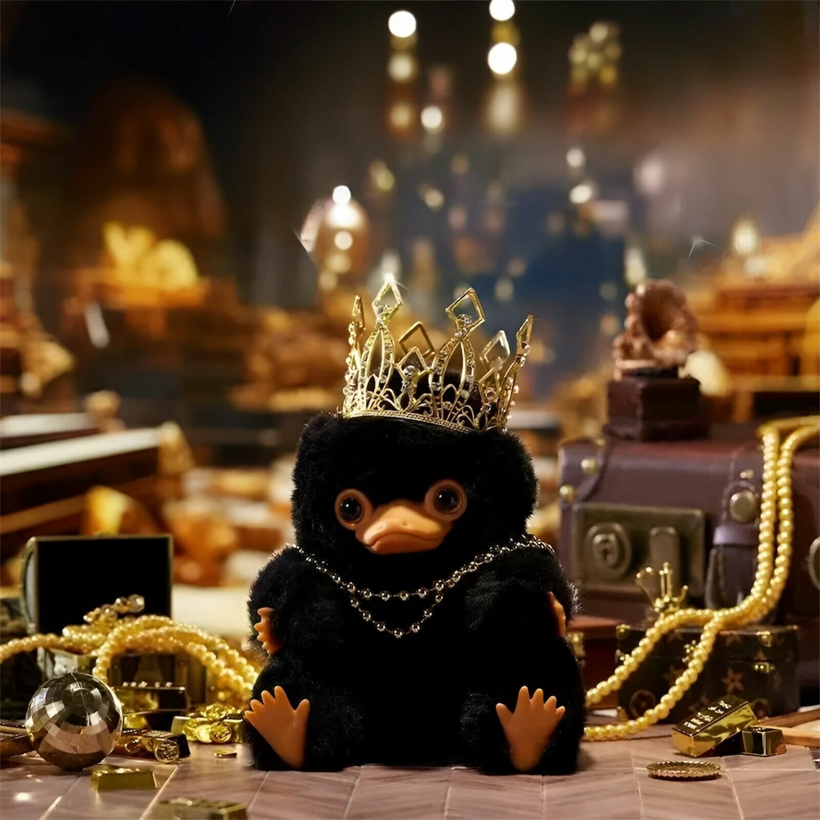 Мягкая фигурка Фантастические твари Нюхлер с короной (18-20см) - Гарри Поттер / Harry Potter