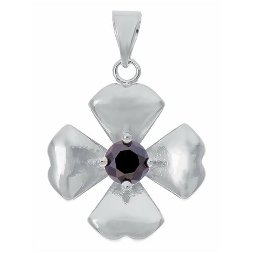 Подвеска Lotus Jewelry, фианит, черный