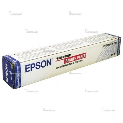 Фотобумага Epson Photo Quality Banner Paper C13S041102 баннер бумажный epson photo quality banner paper c13s041102 рулон a2 406 мм 15 м матовый 102 г м втулка 50 8 мм