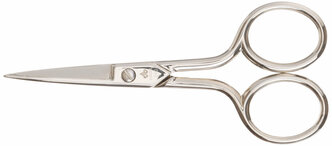 Ножницы DEWAL PRO BARBER STYLE для бороды и усов 10 см, серебристые 340