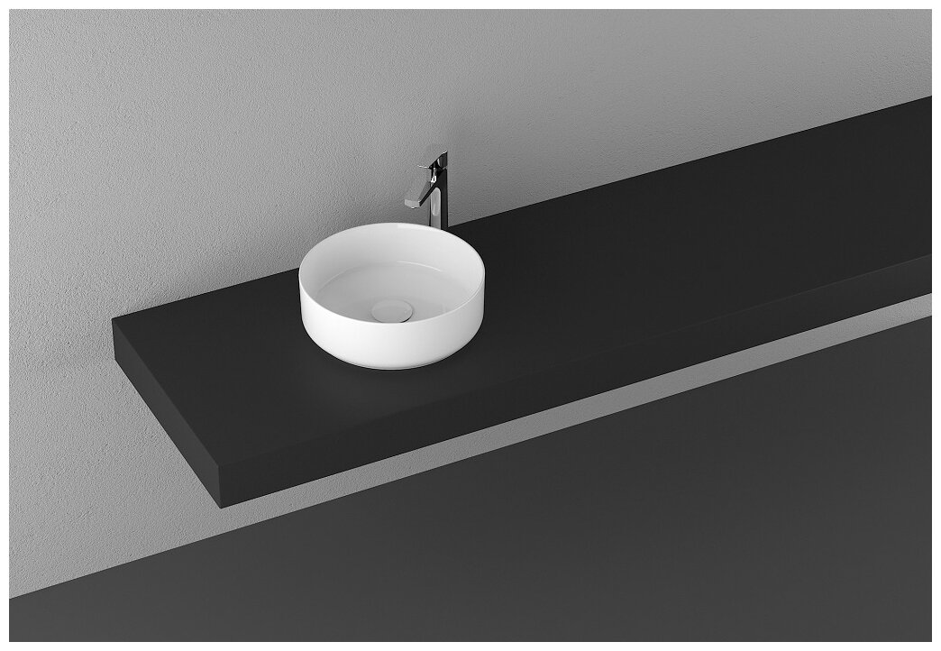 Раковины для ванной Isvea Раковина Infinity отверстия для смесителя-отсутствуют цвет-белый (10NF65036SV) - фотография № 4