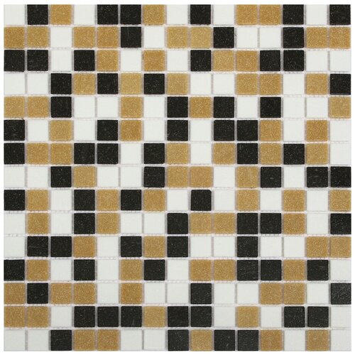 Плитка мозаика GG стекломасса коричневый микс 32,7X32,7 см. чип- 20х20 мм. /плитка настенная/плитка для стены