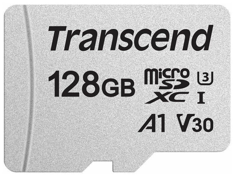 Карта памяти MicroSD 128GB Transcend 300S UHS-I U1 без адаптера