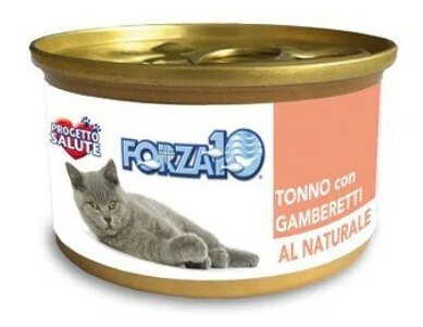 Forza10 Natural влажный корм для кошек тунец с креветками ( 6шт х 75гр )