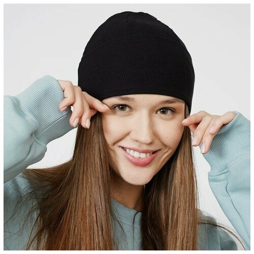 фото Шапка женская, цвет чёрный, размер 58 mark formelle