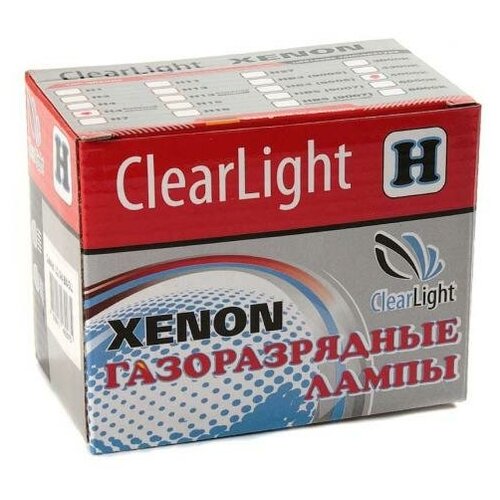 фото Clearlight лампа биксеноновая clearlight h4 5000k ближний\дальний белая коробка