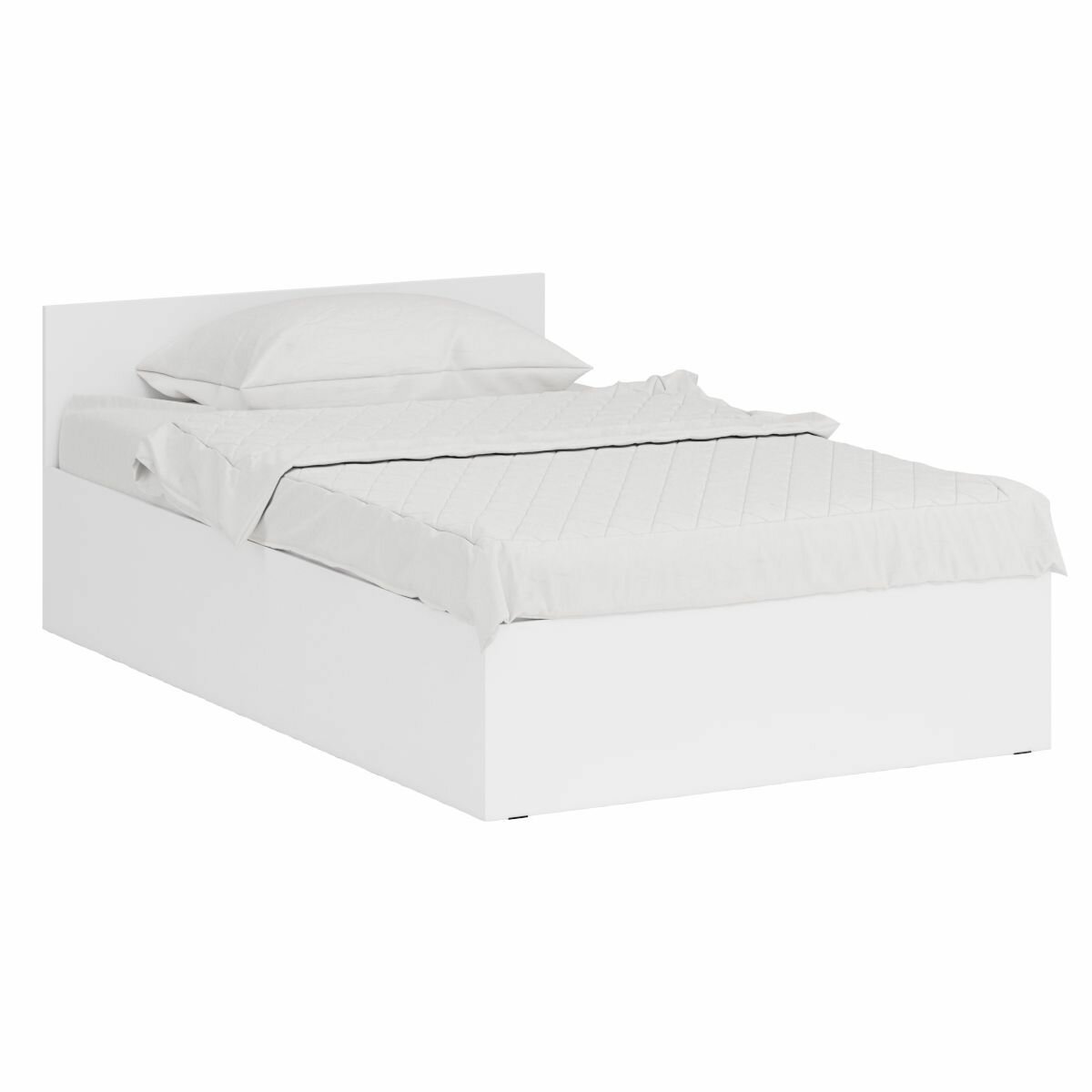 Кровать СВК Стандарт 1200 Белый