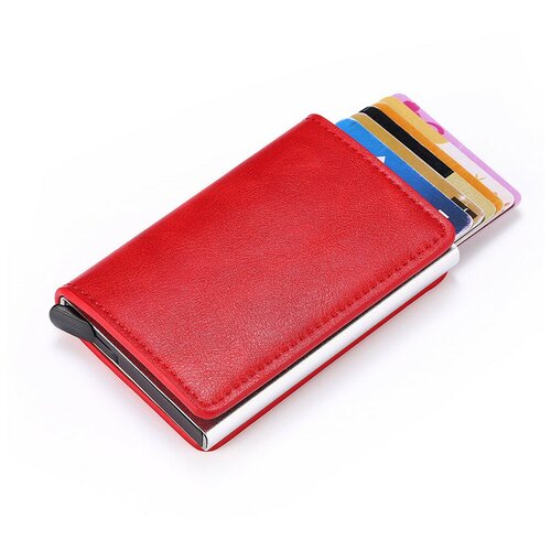 Металлический cardholder для визитных карточек Moonbiffy красный