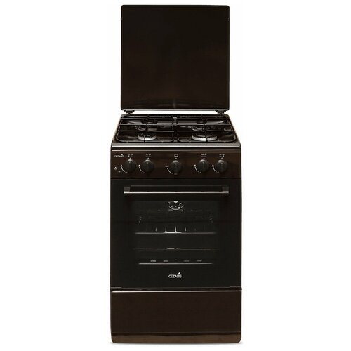 Плита газовая CEZARIS ПГ 2200-03 К коричневый крышка подсветка 1482300₽
