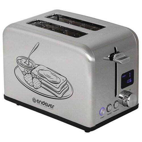 Тостер для хлеба ENDEVER ST-143, 6 степеней прожаривания / функции быстрого извлечения тостов, разморозки, подогрева / автоматический выброс тостов