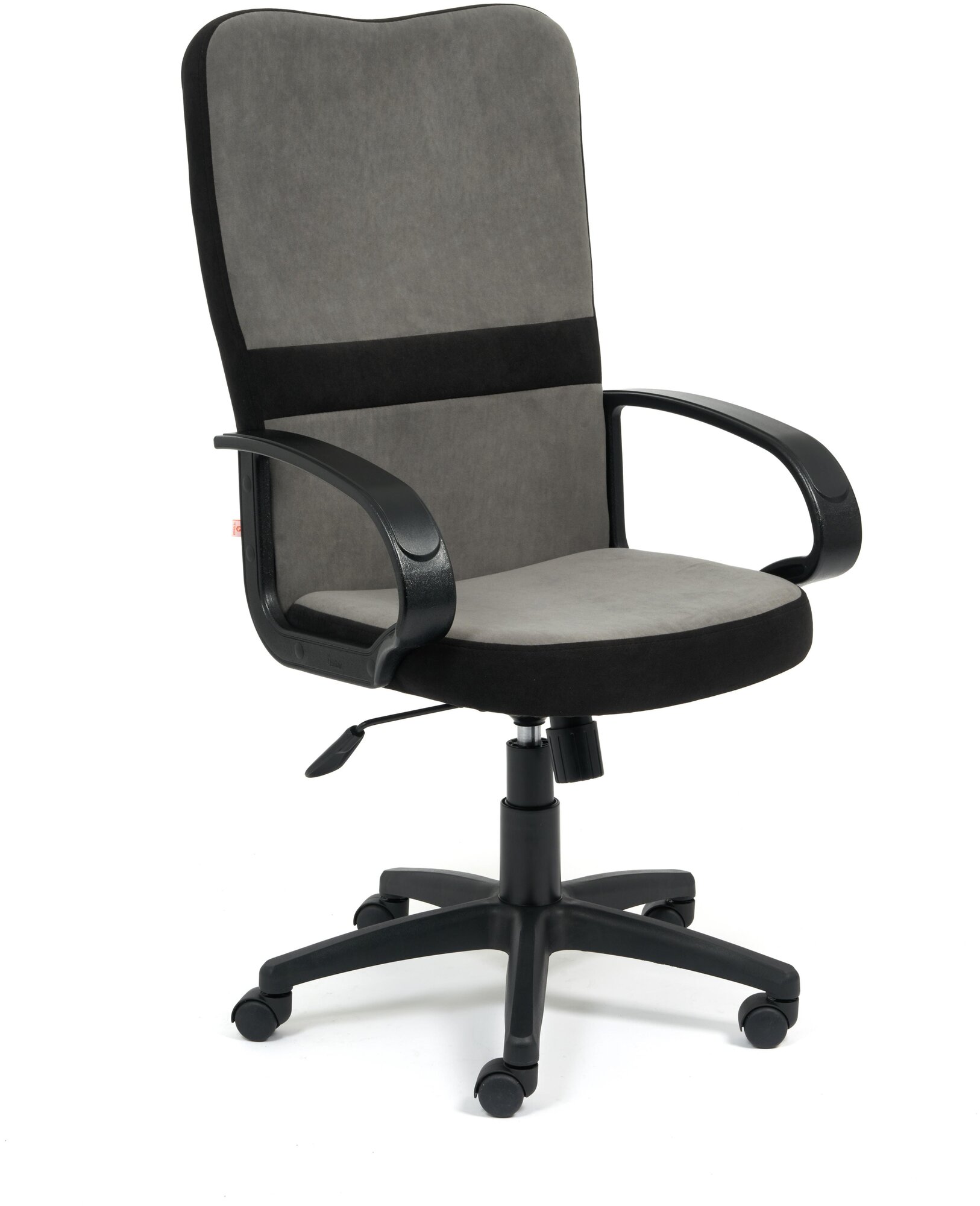 Кресло компьютерное Tetchair СН757 флок серый черный