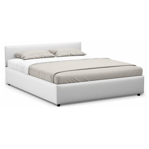 Кровать MOON FAMILY 1220 Экокожа Белый 160x200