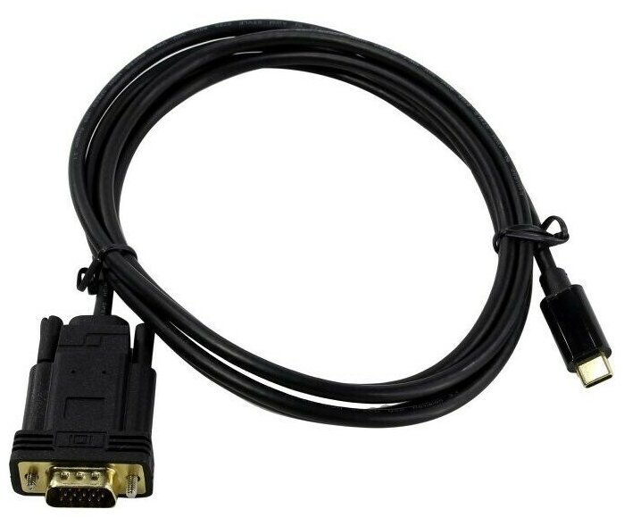 Кабель USB Type-C - VGA, 1.8м, VCOM (CU421C-1.8M)