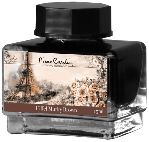 Флакон чернил Pierre Cardin 15мл, серия CITY FANTASY цвет Eiffel Murky Brown (Коричневый Эйфель)