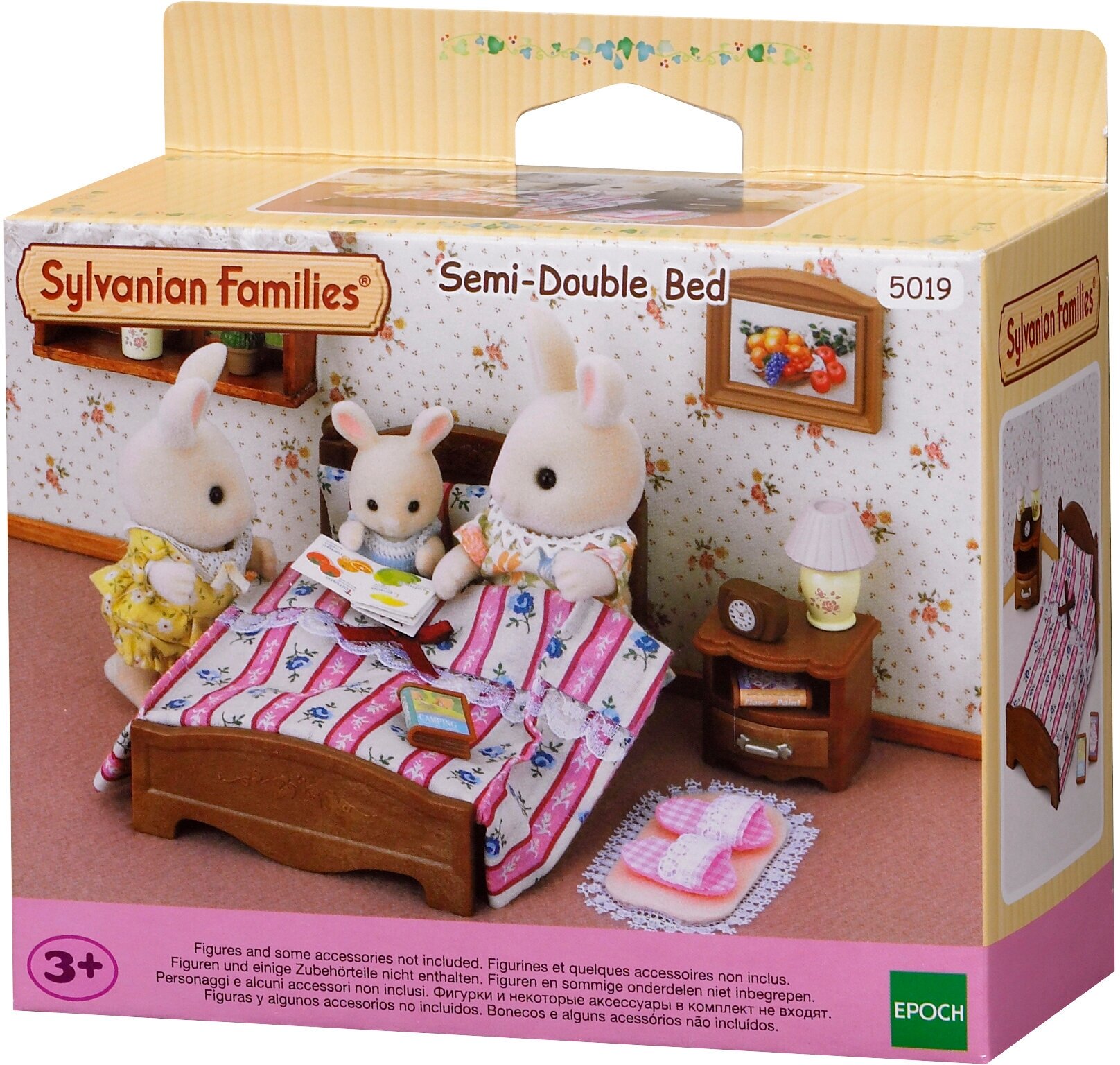 Игровой набор Sylvanian Families Большая кровать и тумбочка - фото №9