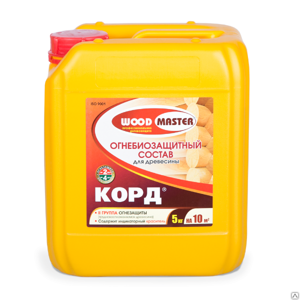 Огнебиозащита WOODMASTER КОРД, розовый (5кг) - фото №3