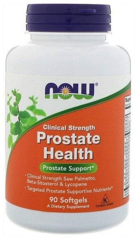 Капсулы NOW Prostate Health, 240 г, 90 шт.