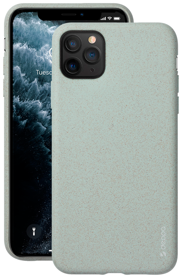 Чехол (клип-кейс) DEPPA Eco Case, для Apple iPhone 11 Pro Max, зеленый [87286] - фото №2