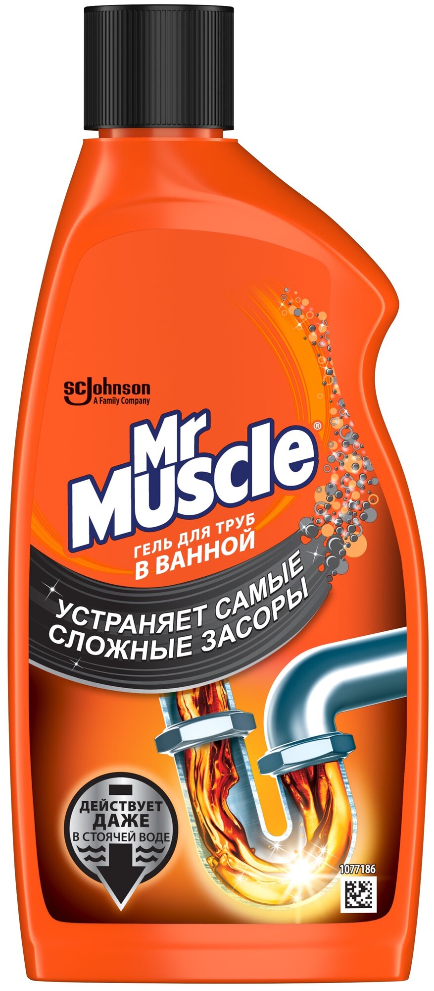 Mr. Muscle гель для труб в ванной, 0.5 л