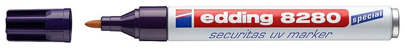 Маркер edding 8280  для ультрафиолетовых лучей  круглый наконечник  1 5 3 мм Ультрафиолетовый