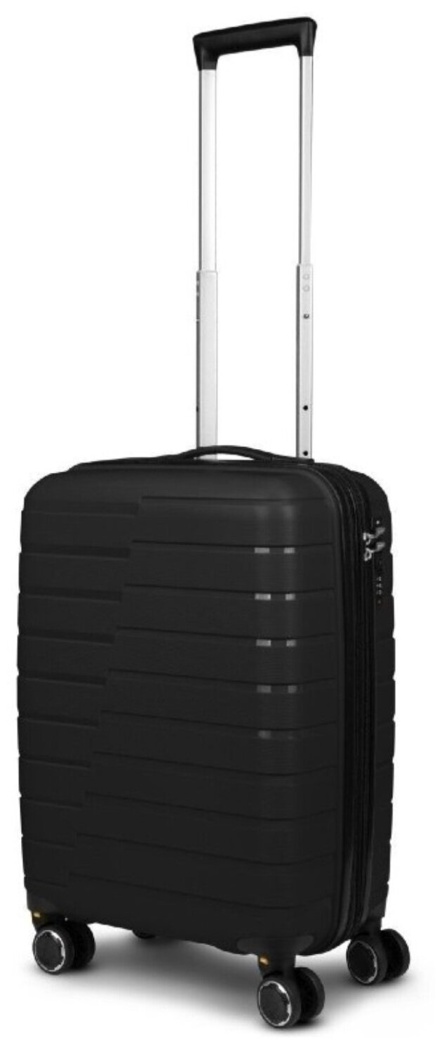 Чемодан чёрный Impreza shift чемодан для ручной клади, размер S