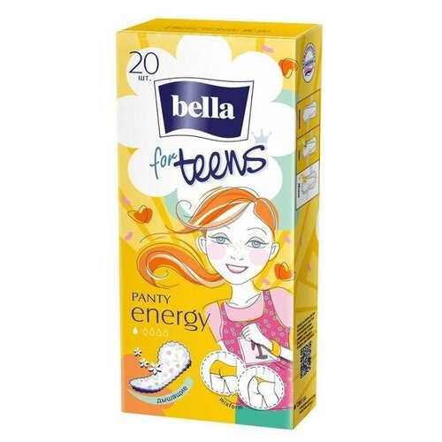 BELLA Ультратонкие ежедневные прокладки PANTY energy deo по 20шт прокладки bella panty for teens relax deo 20 шт