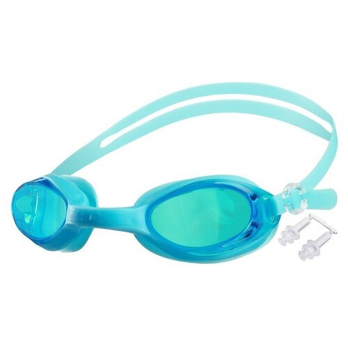 onlitop очки для плавания взрослые цвета микс ONLITOP Очки для плавания + беруши, взрослые, цвета микс