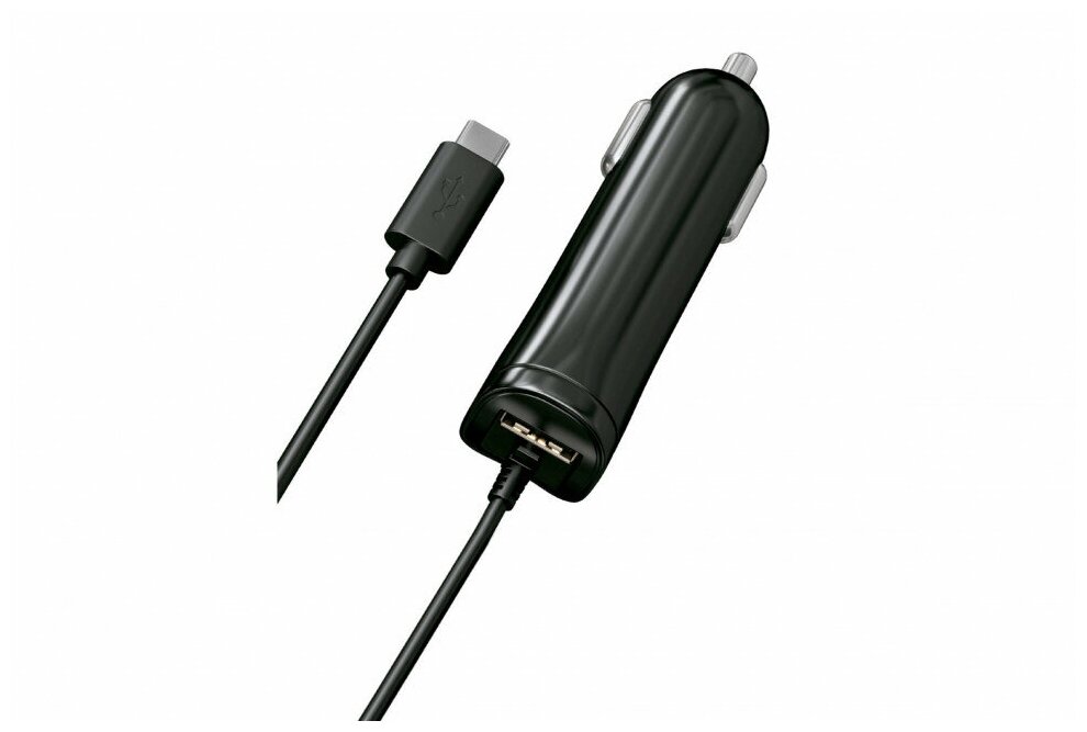 Автомобильное зарядное устройство WIIIX , USB, microUSB, 2A, черный - фото №2