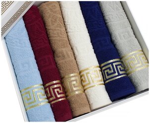 Комплект махровых полотенец 30x50 (6 шт) 620 Грек Karven (разноцветный), Комплект полотенец (30x50см)