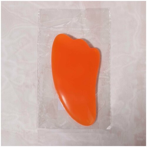 Массажёр гуаша "Лапка", 9,5 x 5,5 см, цвет оранжевый (1 шт.)