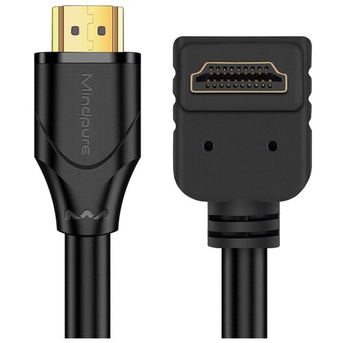 Кабель HDMI (M) Male L образный ( угловой ) UP - HDMI (M) Male 2.0v 4k/60Hz Mindpure HD008 1м