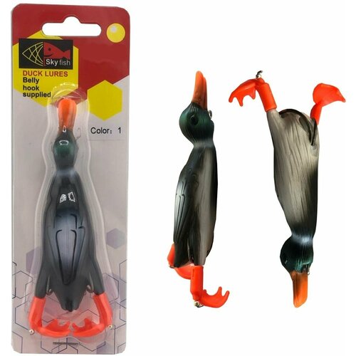 Мягкая приманка утка силиконовая поверхностная 80 мм 12 грамм 366₽