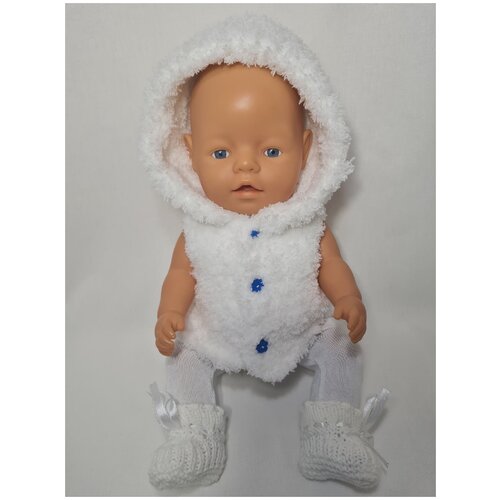 фото Комплект одежды для кукол «miniformy» «снежное облачко» (3 изделия). рост 42-43 см. (бэби бон, куклы, пупсы)