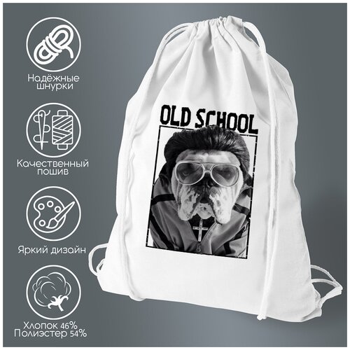 Сумка для обуви CoolPodarok Old scool Бульдог