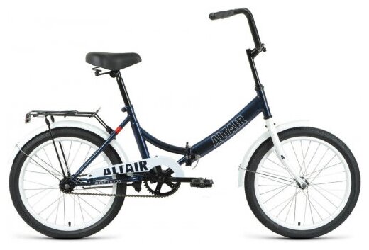 Складной велосипед Altair City 20 2022 рост 14" темно-синий/белый