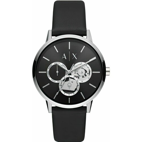 Наручные часы Armani Exchange Cayde AX2745, черный, серебряный