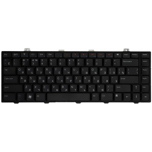 Клавиатура для ноутбука Dell Studio 1450 1457 1458 Series Плоский Enter Черная без рамки PN V100825JS1 1541₽