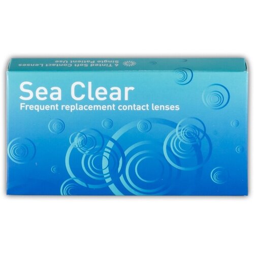 Контактные линзы Gelflex Sea Clear, 6 шт., R 8,6, D -1,75, бесцветный, 1 уп.