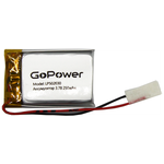 Аккумулятор литий-полимерный / Li-Pol GoPower LP502030 PK1 3.7V 250mAh - изображение