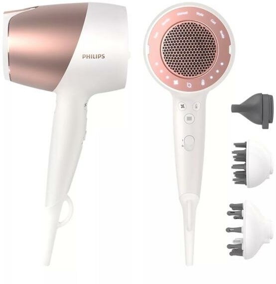 Фен Philips BHD827/00 белый/золотистый