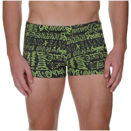 фото Плавки-боксеры "alien swim short - black / green" / bruno banani / черный / размер s