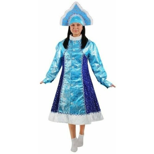 фото Атласный костюм снегурочки страна карнавалия