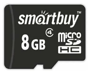 Карта памяти MicroSD 8 Гб / SD карта SmartBuy 8GB Class 10 SB8GBSDCL4-00 (Карта памяти микро СД для телефона смартфона фотоаппарата планшета)