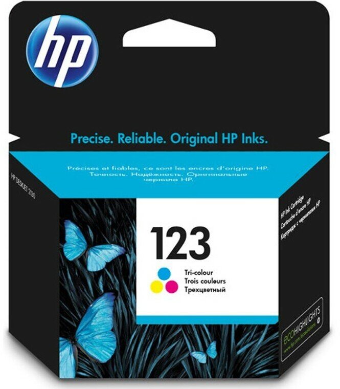 Картридж HP F6V16AE №123 Трехцветный для DeskJet 2130/2630/3639