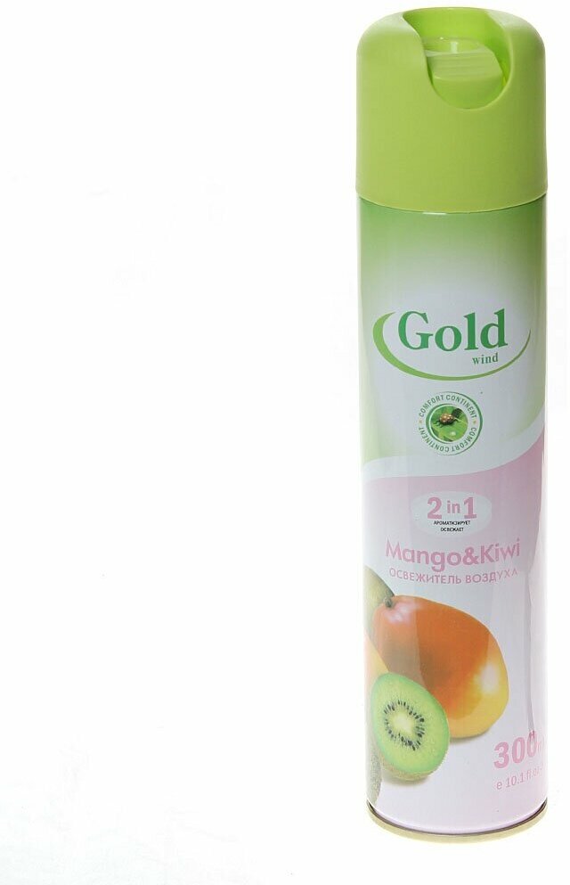 Освежитель воздуха Gold Wind (Голд Винд) аэрозоль Mango & Kiwi (Манго+Киви) 300 мл