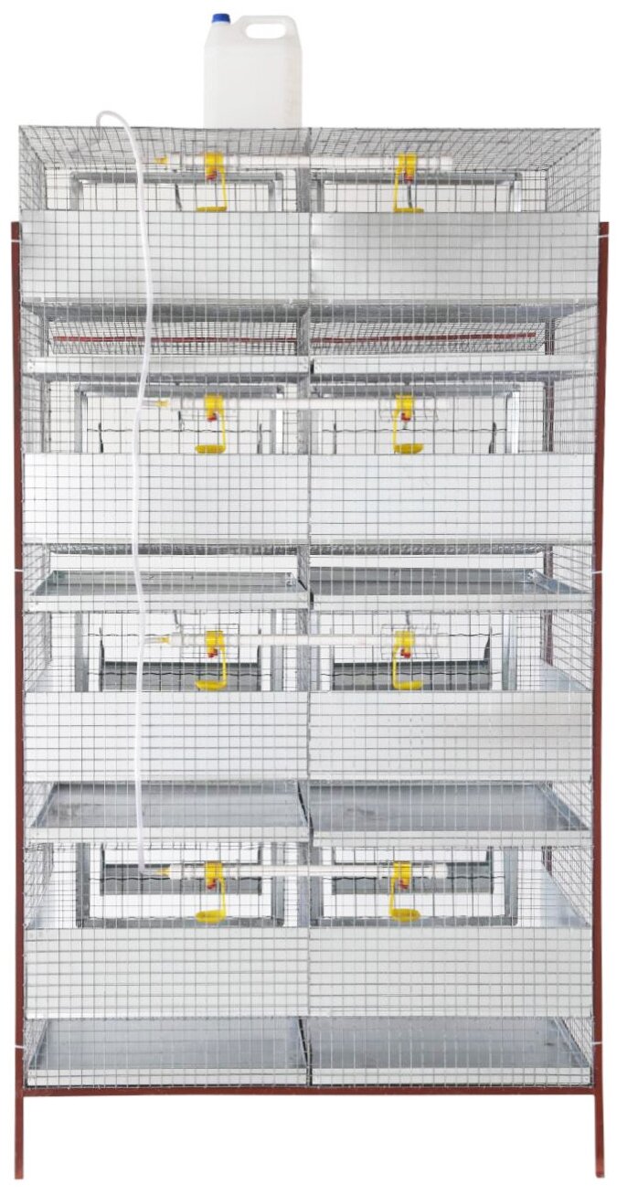 Клетка для кур, 8 отсеков на 45-65 голов - фотография № 5