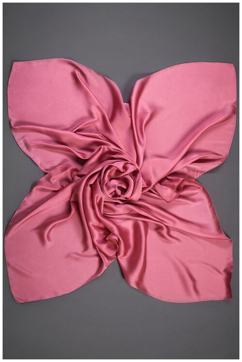 Платок Арт-Деко, 145х145 см, розовый